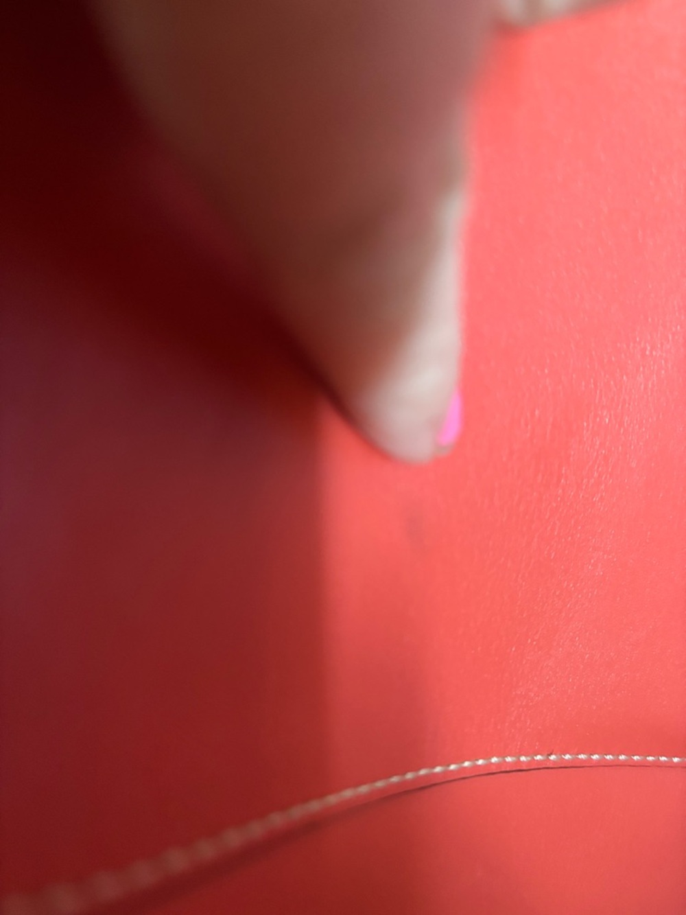 Orange Nordstrom’s Leather Satchel Handbag - Picture 8 of 8